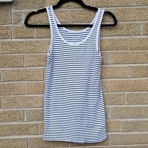 Black and White Striped Tank
